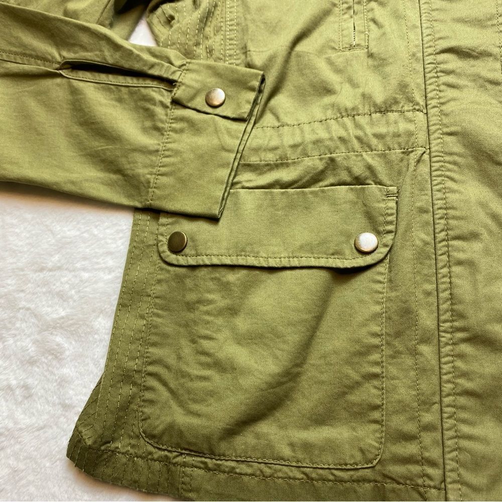 Love Tree Green Military Style Jacket Size Medium - Picture 7 of 14